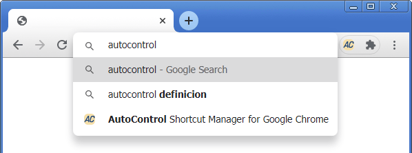 Address bar shortcuts in Google Chrome - AutoControl